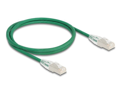 Delock RJ45 Network Cable CAT.6A Male a Male U/FTP Slim 1M Green — image 1