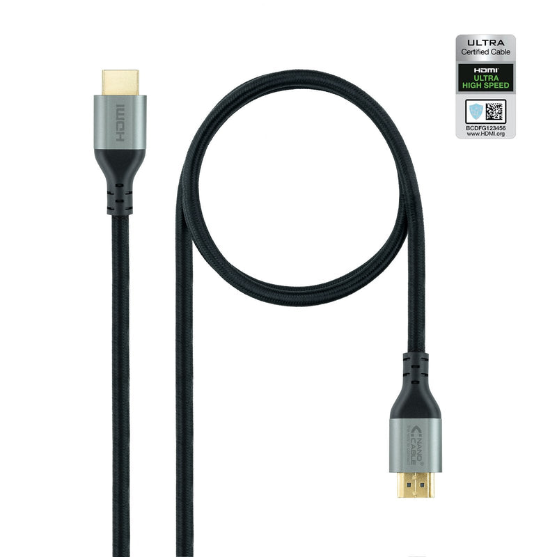 Nanocable HDMI Cable 2.1 Certificado Ultra Hs M-m 2M - Black
