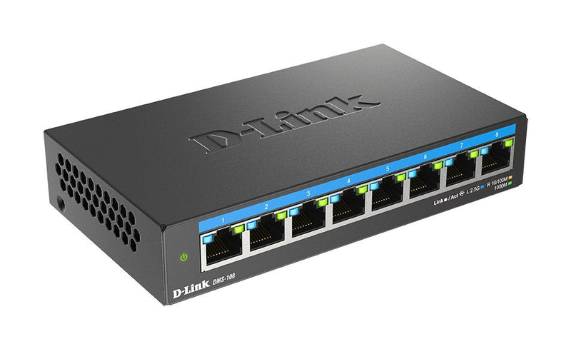 Switch D-link 8P Dms 108E 10 100 1000 2.5G DMS-108 And