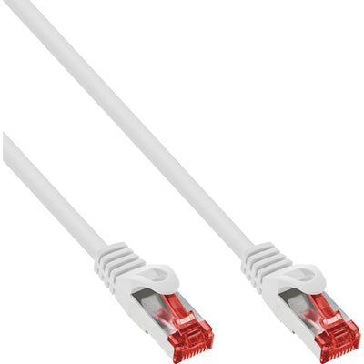 Inline 50 Pieces Bulk-pack Patch Cable S/FTP (pimf), CAT.6, 250MHZ, Pvc, Cca, White 1,5M — image 1