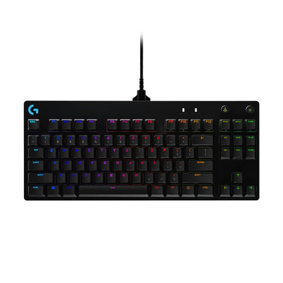 Logitech G Pro Keyboard Retroiluminación USB QWERTY Spanish Switch Gx Blue Clicky Black — image 1
