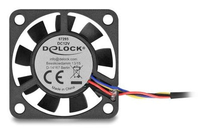 Delock Fan Axial 12V Dc, 40 X 40 X 10MM Black — image 1
