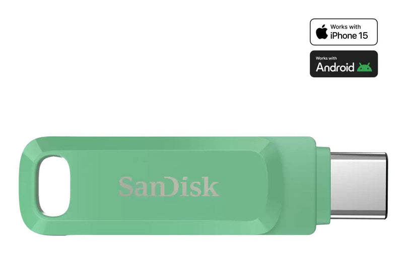 SanDisk Ultra Dual Drive Go Unit Flash USB 1TB USB 3.1 Gen 1 / USB-C Green Absenta
