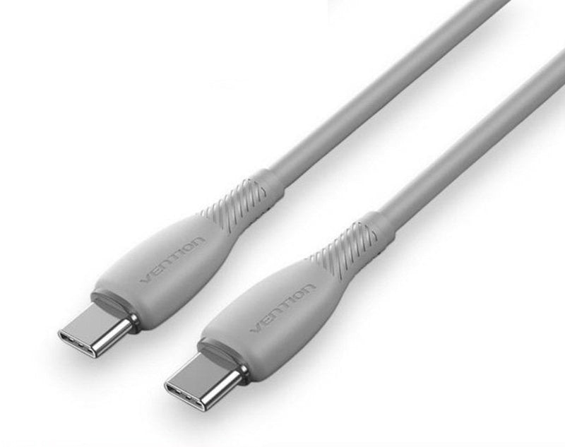 Vention USB Cable 2.0 Type-c Trvhh USB Type-c Male USB Type-c Male Up To 60W 480Mbps 2M Grey
