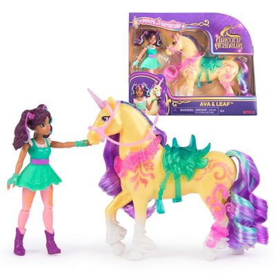 Spin Master Unicorn Academy - Ava And Unicorn Leaf, Figure Toy With Melena, Cola And Brush Reales 6072678 — image 1