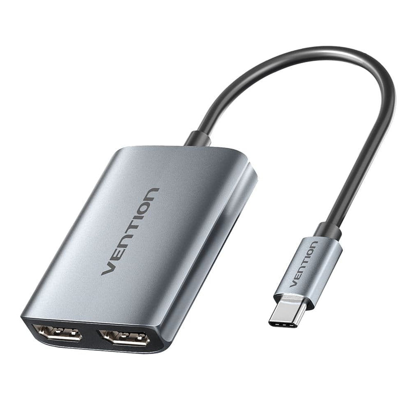 Vention Cable Converter Aczhb USB Type-c Male 2x HDMI Male Grey