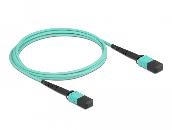 Delock Lwl Cable Mpo Connector Female a Mpo Connector Female 12 Fasern, Polaridad a, Multimode OM4, 50 125 ?m,
