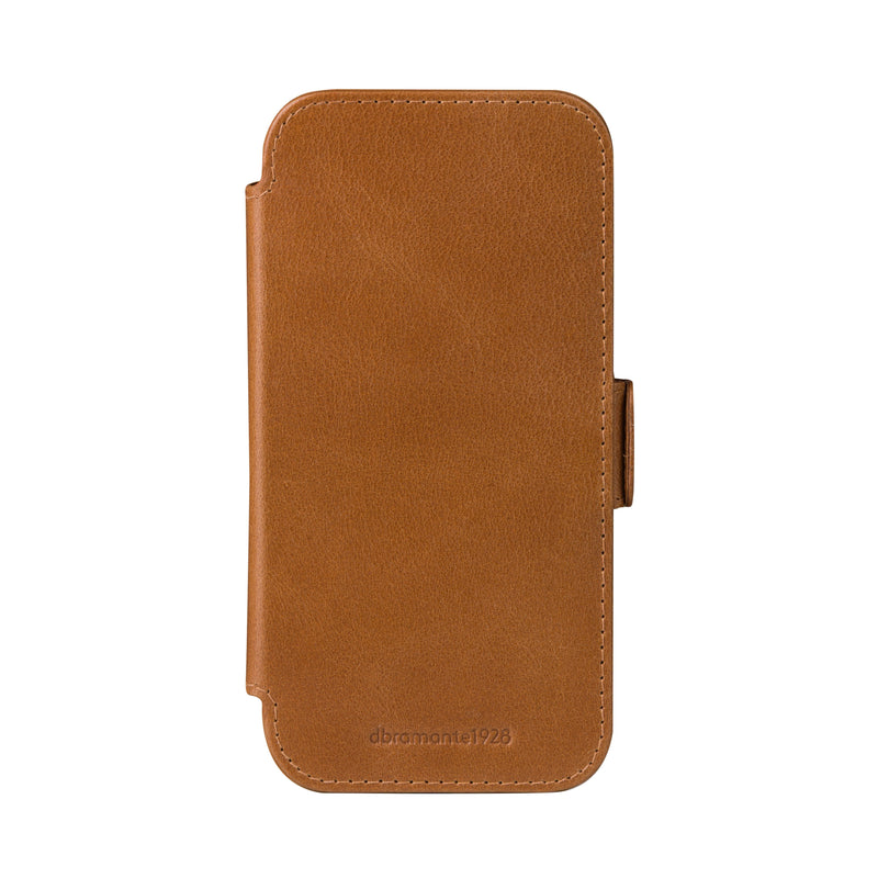 DBRAMANTE1928 Copenhagen Case With Cover Phone Mobile Phone Leather Grano Entero Brown Apple Iphone 17