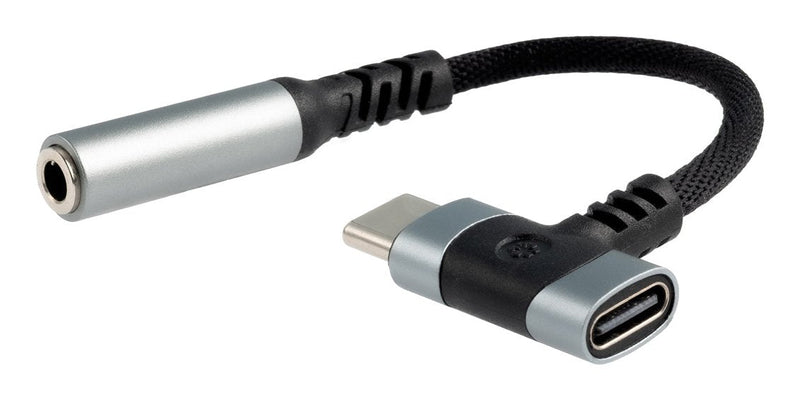 Cable Adapter USB-C/M - AUDIO3.5/H+usb/H 3A 10CM