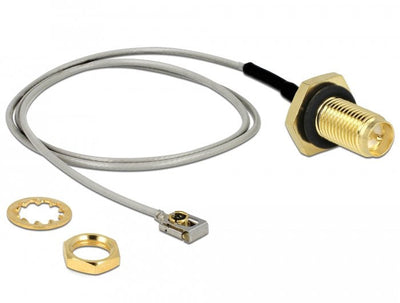 Delock Cable Antenna Rp-sma Female Am Einbau a Mhf® I Lk Male 1.13 35CM — image 1