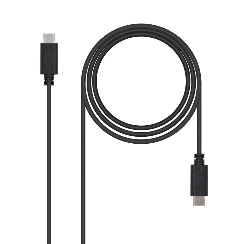 USB Cable 2.0 3A, Type USB-C/M-usb-c/M Black 2.0M