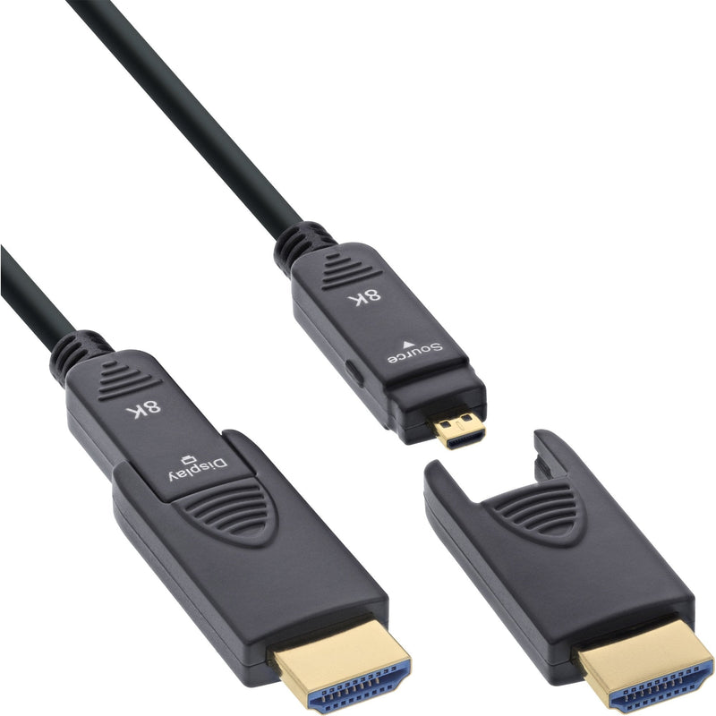 Inline® HDMI Aoc Cable Ultra High Speed Hdmi, 8K4K, Detachable Plug, 20M