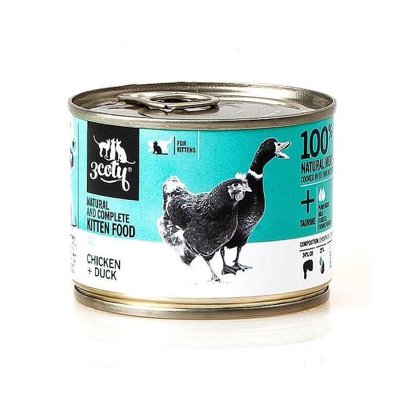 3COTY Chicken + Duck For Kittens 180G