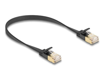 Delock RJ45 Network Cable CAT.6A Male a Male U/FTP 0,3M Black — image 1