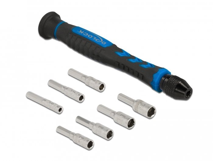 Delock Screwdriver 8 Pieces Vástago Hollow Hexagonal External 2,5 - 5,5MM