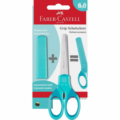Faber-castell 181554 Tijera Desk And Manualidades Universal Corte Recto Turquesa — image 1