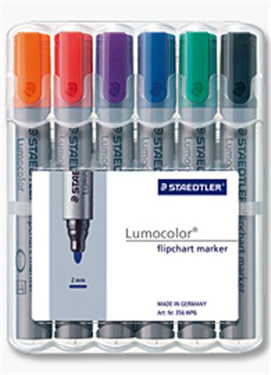 Staedtler Marker Rotafolios Lumocolor Box 6UDS