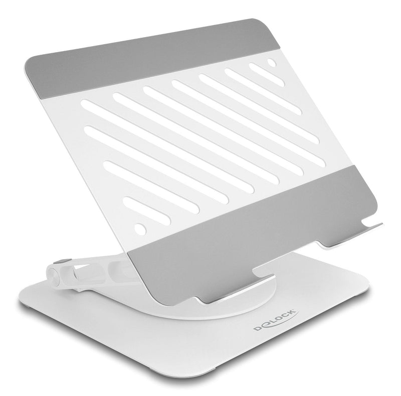 Tablet And Notebook Stand Pie Adjustable Aluminium - 360° Rotating