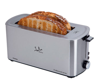 Jata Toaster Pan TT1046 1400W Body Steel Inox 2 Ranuras 255*40MM 5 Posiciones Tostado Pulsador Parada Voluntar — image 1