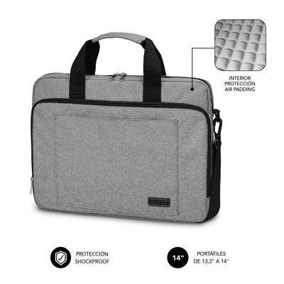 Subblim Case Air Padding Laptop Bag Laptops Up To 14' Tape Trolley Grey — image 1