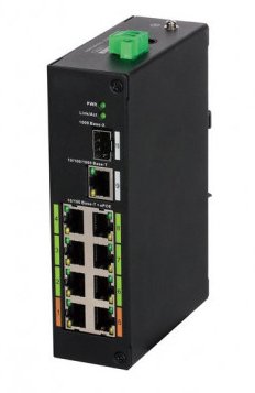 Dahua Technology DH-LR2110-8ET-120 L2 Fast Ethernet (10/100) Energía Sobre Ethernet (PoE) Black