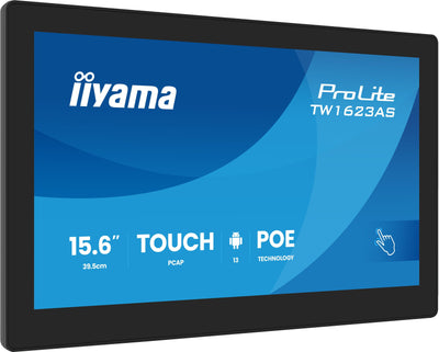 Iiyama TW1623AS-B3P Screen Señalización Panel Flat Interactivo 39,6CM (15.6) LED Wi-Fi 450 Cd / M² Full HD Bla — image 1