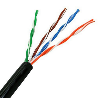 Aisens Bobina Cable Outdoor RJ45 CAT.5E UTP Rigido AWG24 - 305M - Black — image 1