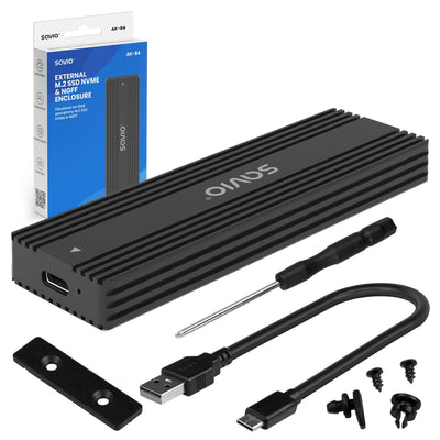 Savio Box AK-84 External Hard Drive External Enclosure Unit Estado Sólido (SSD) Black M.2 — image 1