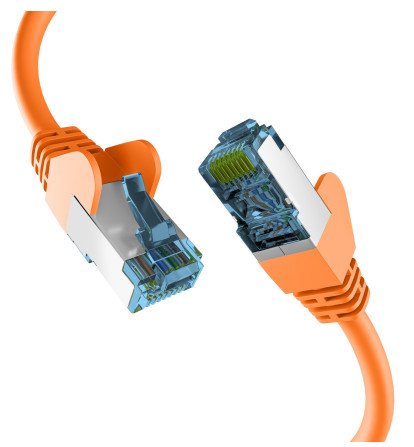 Efb RJ45 Network Cable With CAT.7 Rohcable Orange 1,5M