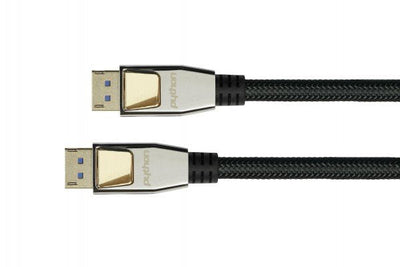 Python DisplayPort 2.0 Cable Nylongeflecht Black 3M — image 1