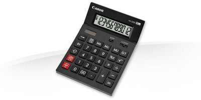 Canon AS-2200 Calculator Desktop 12 Dígitos Panel Solar Battery Grey Oscuro — image 1