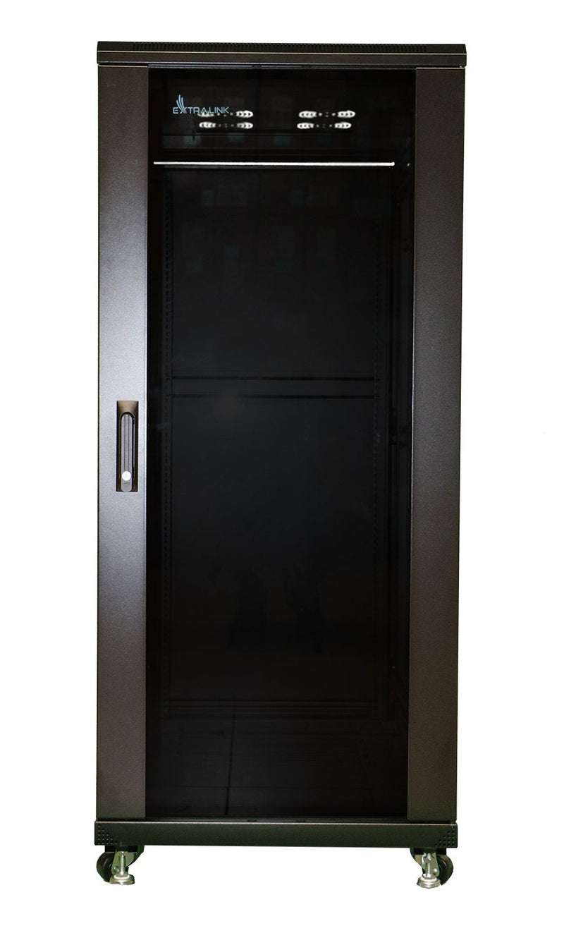 Extralink - Cabinet 19 Pie 32U 600X600 Black Flat-pack