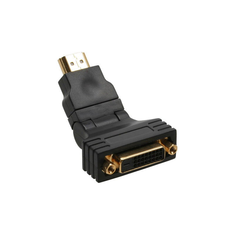 Inline Adapter HDMI a DVI HDMI Male a 24 + 1 Female Ángulo 180°