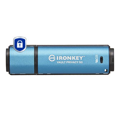 Kingston USB Flash Drive Ironkey Vault Privacy 50 16GB, IKVP50/16GB