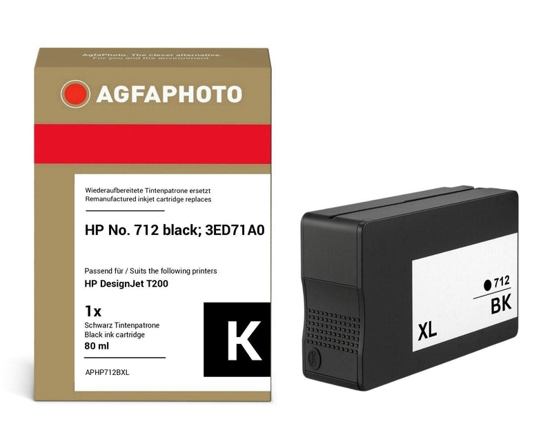 Agfa Photo Ink Black APHP712BXL 450 Copias 80ML