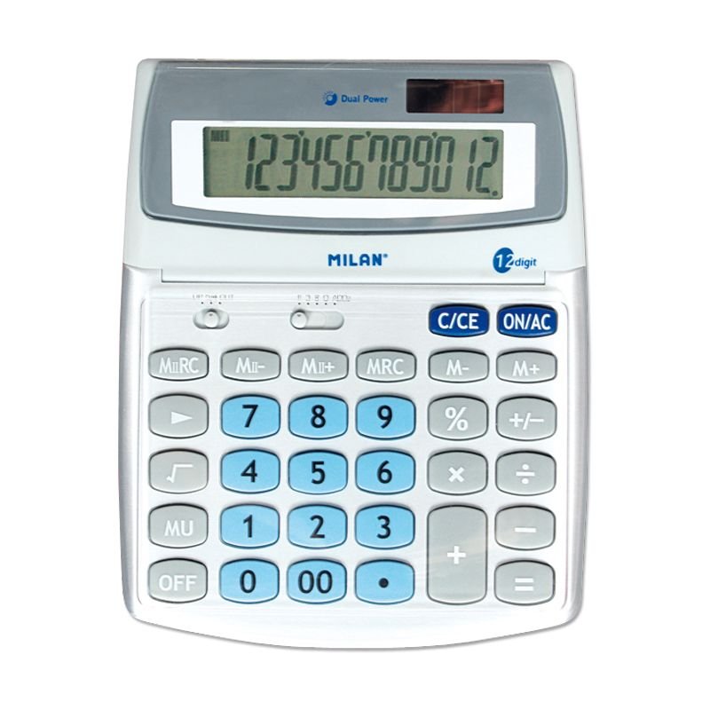 Milan Calculator 152512BL Grey