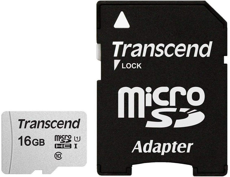 Transcend Microsdhc 300S 16GB Memory Flash Clase 10 Nand