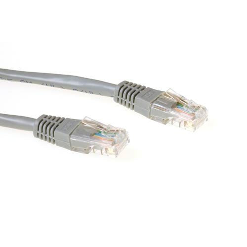Grey 30 Meter U UTP CAT.6 Patch Cable With RJ45 Connectors