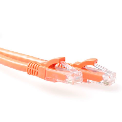 Orange 20 Meter U UTP CAT.6 Patch Cable Snagless With RJ45 Connectors
