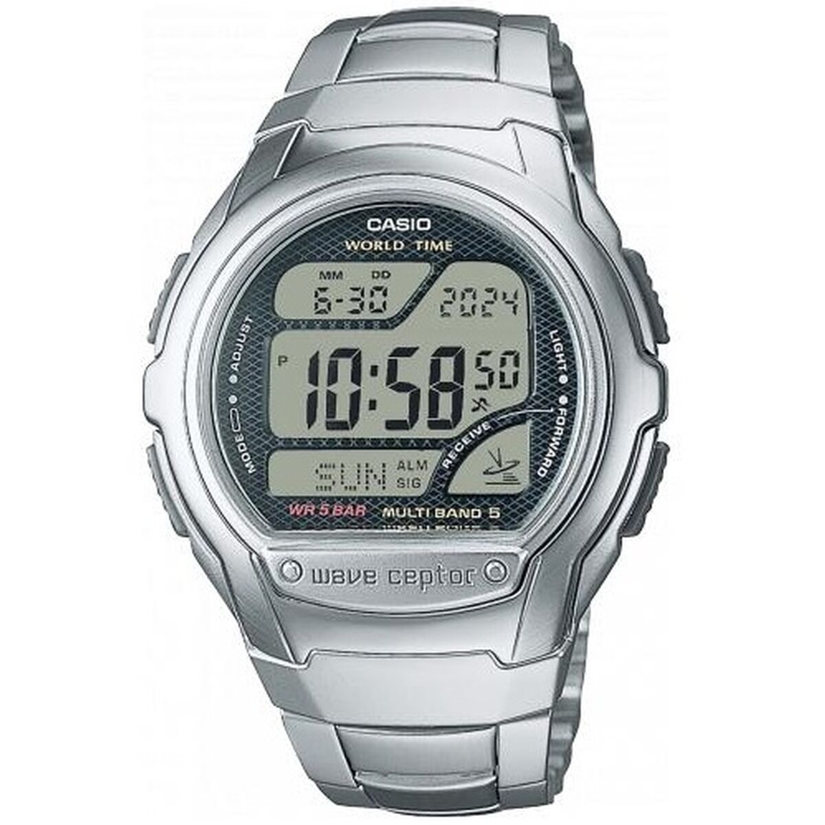 Casio Men's Watch Casio Wv-58Rd-1Aef Black Silver (Ø 44 Mm)