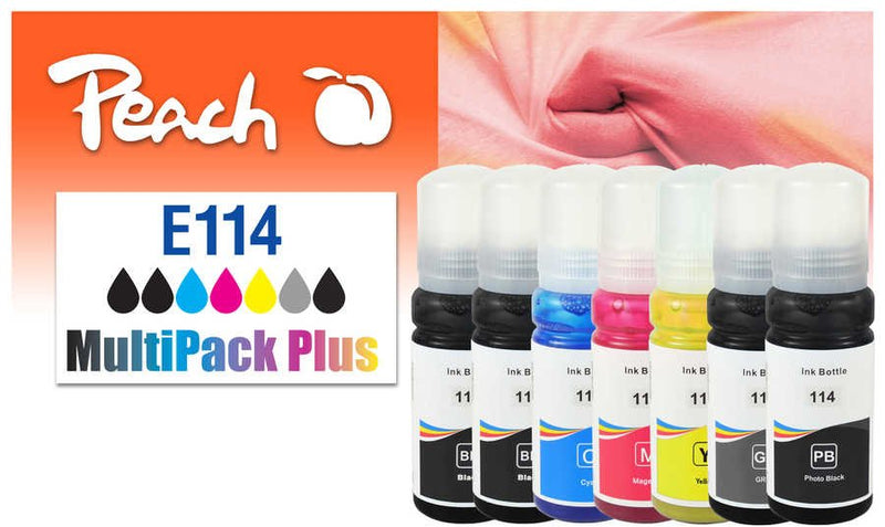 Peach Cartridge Epson Ciss 114 Mutlipack Plus Remanufactured