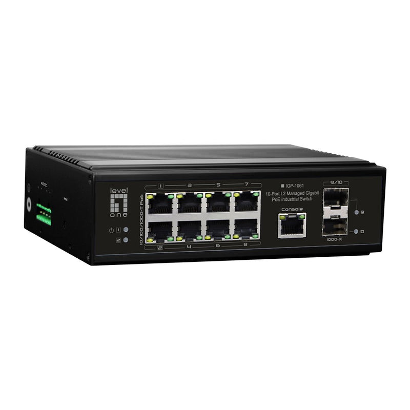 Levelone IGP-1061 Switch Gestionado L2 Gigabit Ethernet (10/100/1000) Energía Sobre Ethernet (PoE) Black