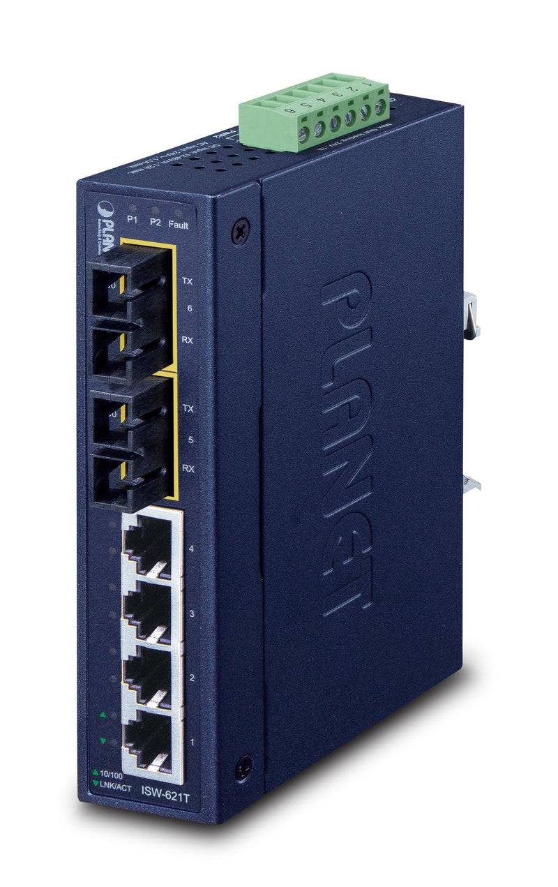 Planet ISW-621T Switch No Administrado L2 Fast Ethernet (10/100) Blue