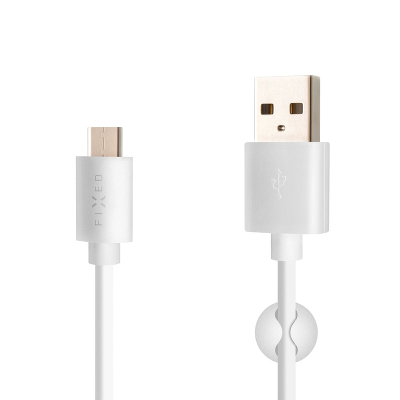 Fixed Datový a Nabíjecí Cable USB-A - Usb-c, 20W, Délka 2M, Bílá