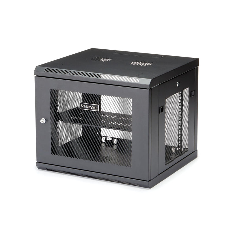 StarTech.com 9U Wall Mount Server Rack Cabinet 4-POST Adjustable Depth (2 To 19) Network Equipment Enclosure W