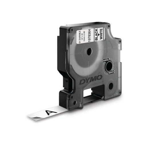 Dymo Tape Transferencia Thermal D1 Durable. Label Permante Black Sobre White 12MMX5,5M. Rotuladora Labelmanage — image 1