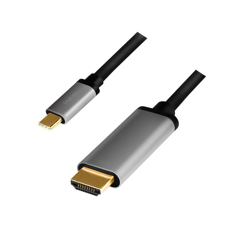 Logilink Cable USB-C 3.2 GEN1, C M Zu HDMI M, 4K, Alu 1,8M
