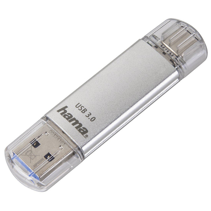 Hama Laeta Memory USB Flash Drive USB 3.0 With Cover - 32GB Capacity - 40MB/S Transferencia - Funcion Otg - US