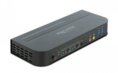 Delock DisplayPort 1.4 KVM Switch 8K 30 HZ With USB 3.0 And Audio — image 1