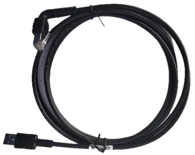 DS55 USB Cable 7FT. W Right Cabl Angle Connector